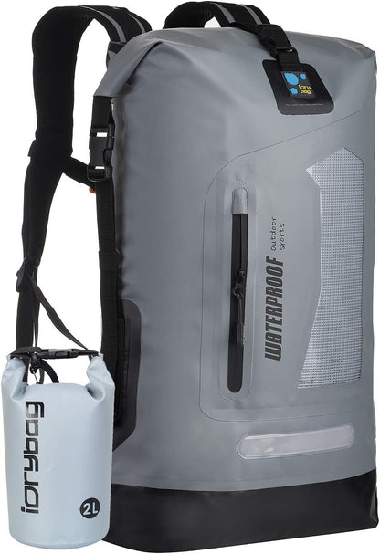 AquaShield Dry Bag Backpack: 20L/30L/40L, Floating Waterproof Gear for Men, Ideal for Backpacking and Kayaking