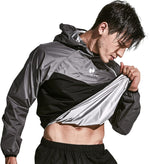 Sauna Suit for Men Sweat Sauna Jacket Pant Gym Workout Sweat Suits