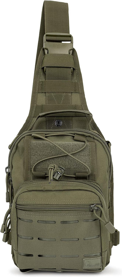 Compact EDC Sling Bag - Concealed Carry Shoulder Bag for Range, Travel, Hiking, Outdoor Sports