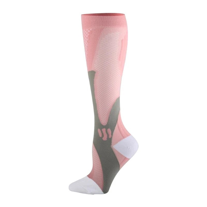 Outdoor Cycling Compression Socks - Fast-Drying, Breathable Nylon for Adult Sports and Medical 